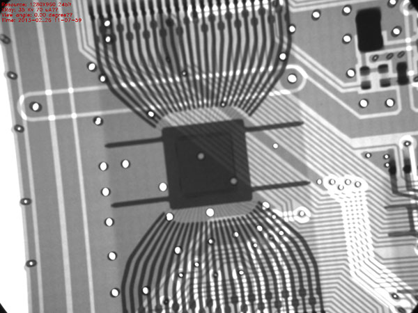 X-RAY检测设备对SMT检测的效果图